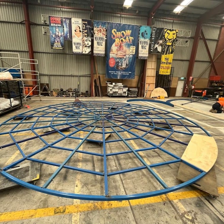 A revolve under construction in the TSA workshop