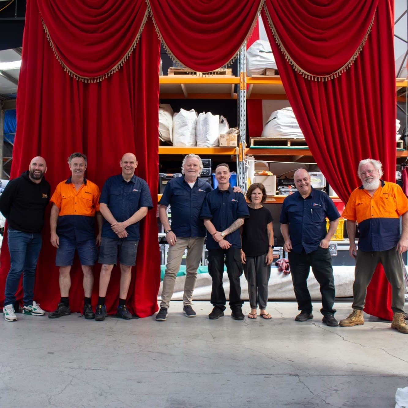 The Reveal Productions Melbourne drape workshop