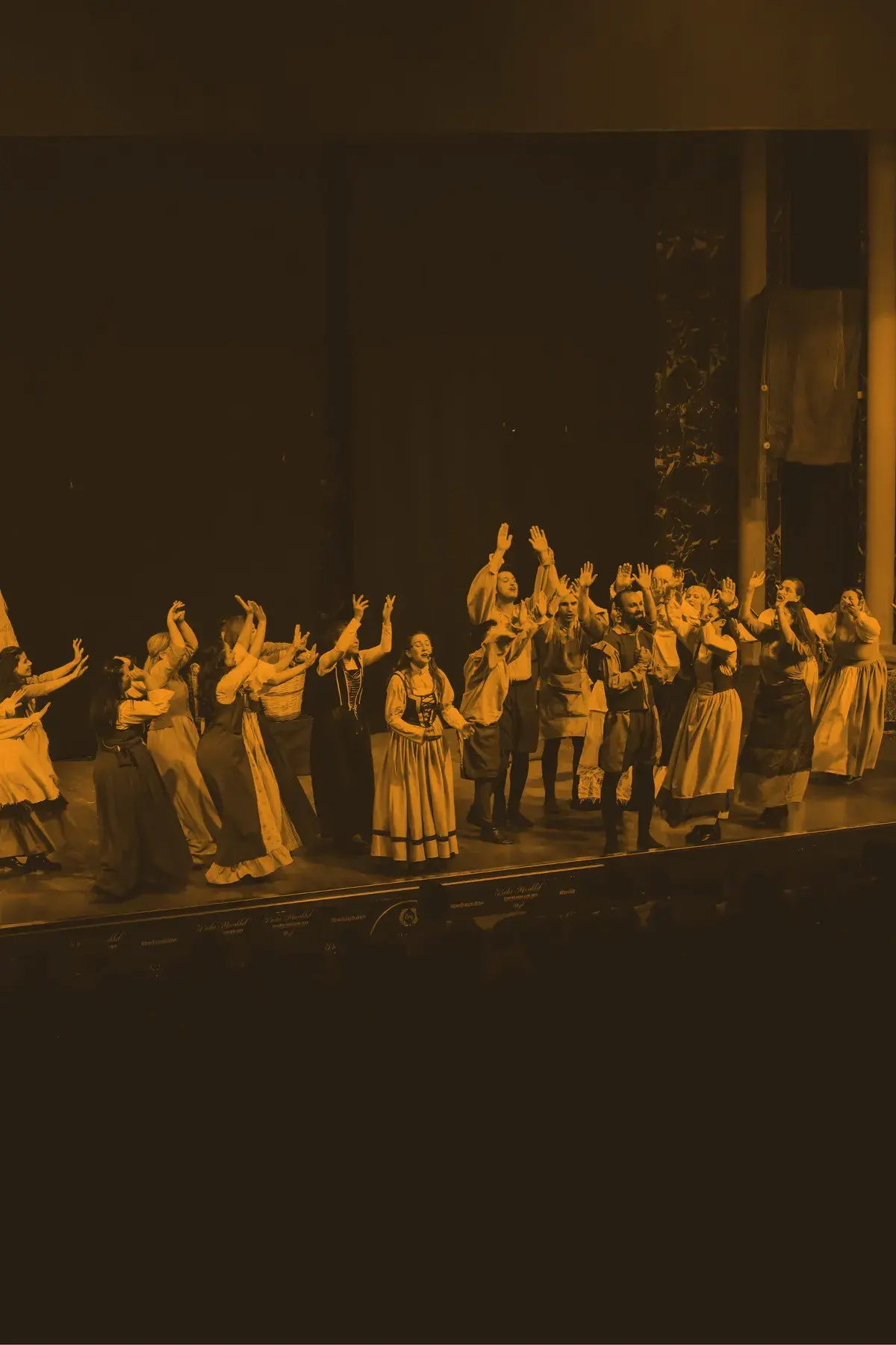 Stage systems in a school performance hall