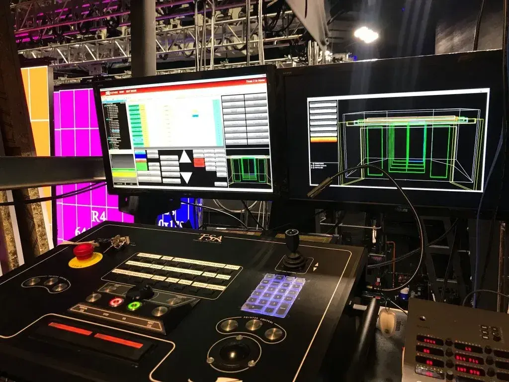 Custom show automation and motion control kit built and wired for a production