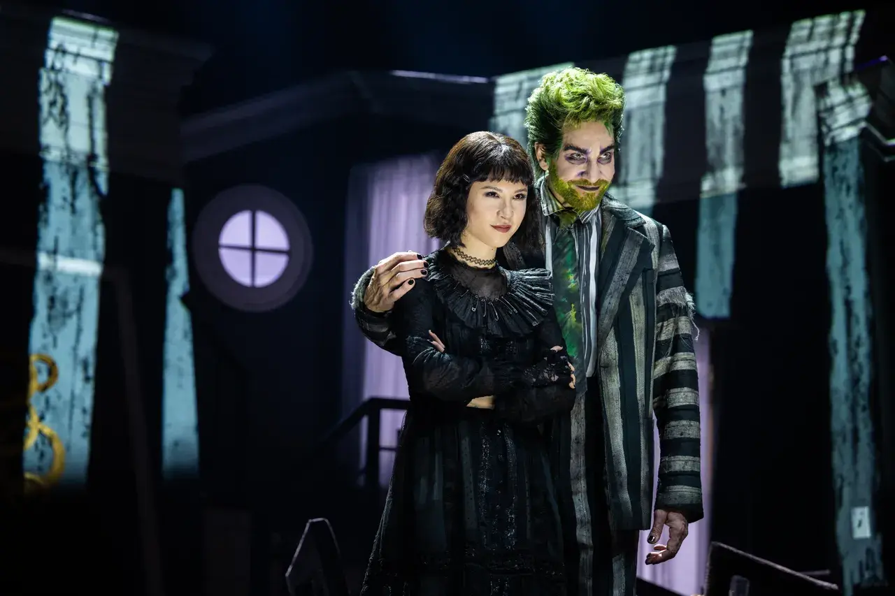 Beetlejuice The Musical characters on stage (photo by Eugene Hyland)