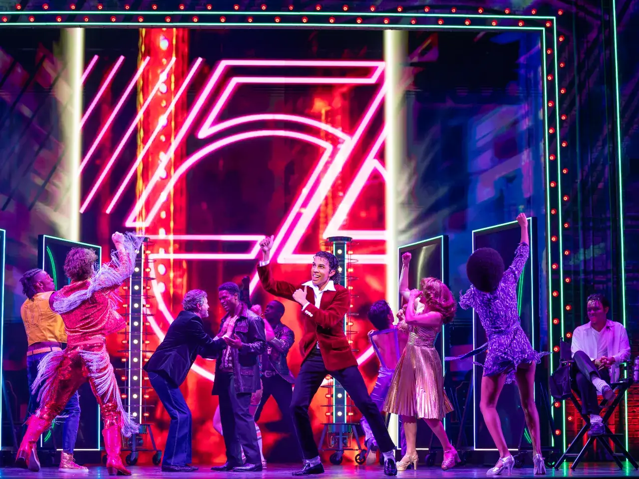 MJ The Musical Australian cast in a full-company number. Photo by Daniel Boud.